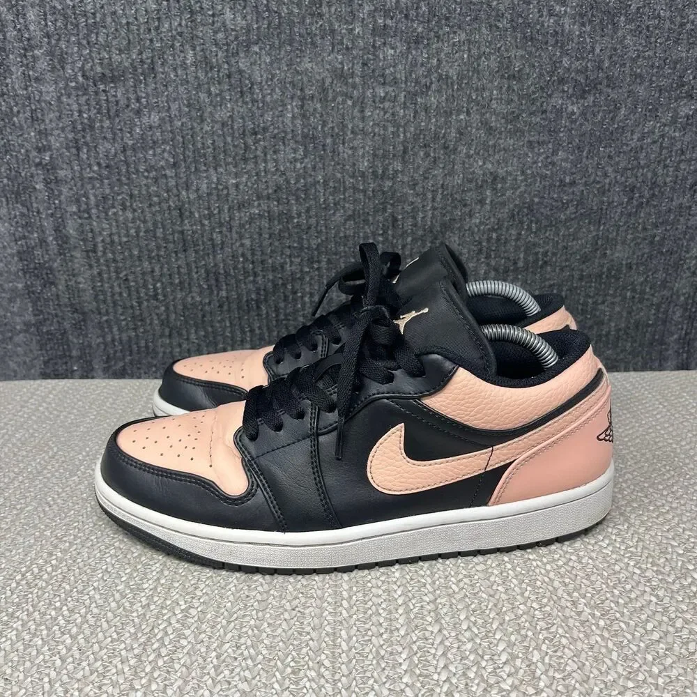 Nike Air Jordan 1 Low Crimson Tint Black Pink Mens Size 9 553558-034